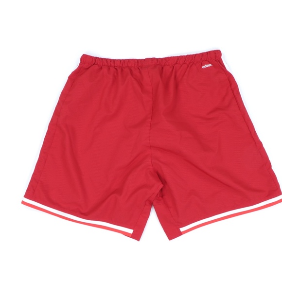 Vintage Adidas Striped Running Soccer Shorts Red - Picture 7 of 9